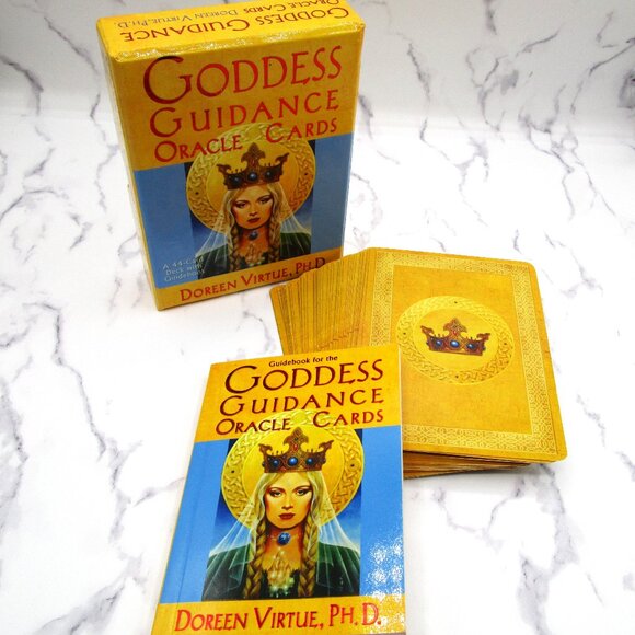 Goddess Guidance Oracle Cards Doreen Virtue 44 Cards and Guidebook - Picture 1 of 7